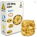 40 LEDs 11 m Yellow Steady String Rice Lights  (Pack of 2)
