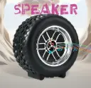 Portable Tyre / Wheel Shape Wireless Bluetooth Speaker (1 Pc)