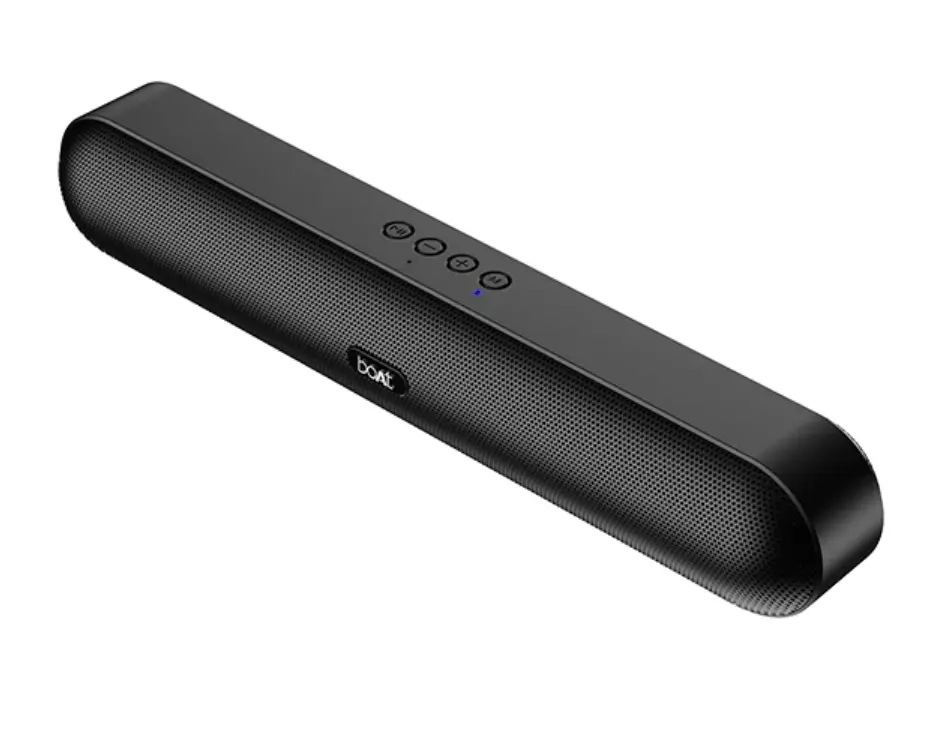 boAt Aavante Bar 480 with 7 HRS Playback, Dual Full Range Drivers & TWS Feature 10 W Bluetooth Soundbar  (Black, 2.0 Channel)