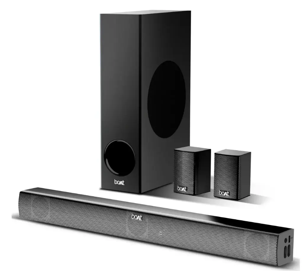 boAt Aavante Bar 2400 Pro w/ EQ Modes, Bass & Treble Controls, Sleek & Premium Design 220 W Bluetooth Soundbar  (Premium Black, 5.1 Channel)