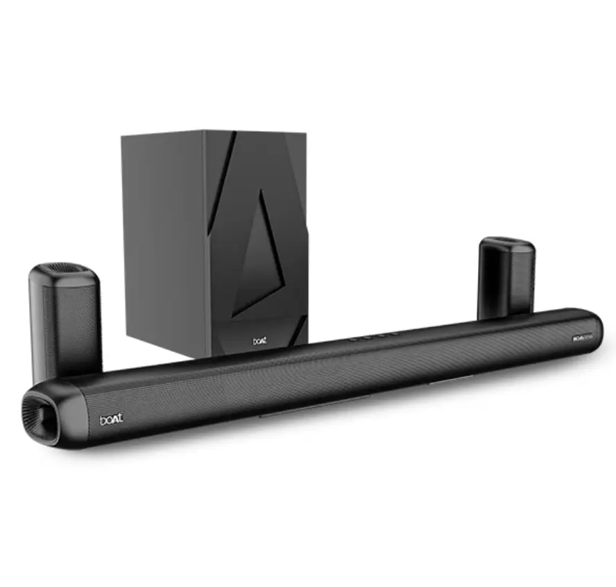 boAt Aavante Bar 5500DA Dolby Atmos, Wireless, 500 W Bluetooth Soundbar  (Premium Black, 5.1.2 Channel)