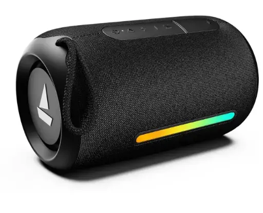 boAt Stone 350 Pro/358 Pro with Dynamic RGB LEDs,12 HRS Playback, IPX5 & TWS Feature 14 W Bluetooth Speaker  (Raging Black, Mono Channel)