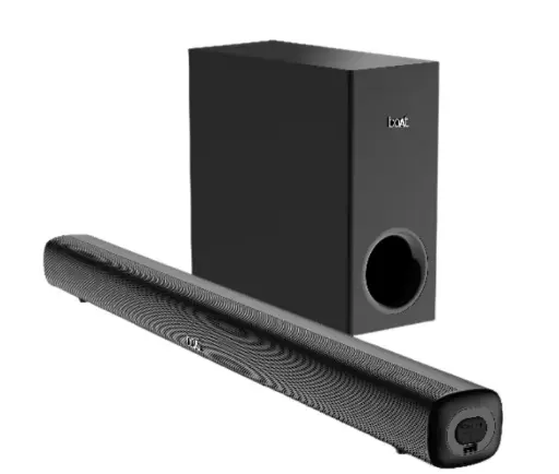 boAt Bar Mystiq 100 W Bluetooth Soundbar  (Pitch Black, 2.1 Channel)